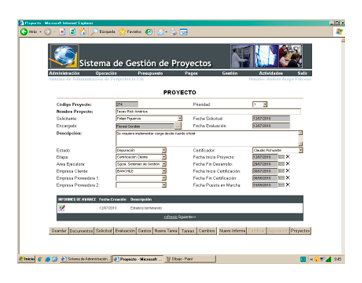 Workflow de Administración de Proyectos